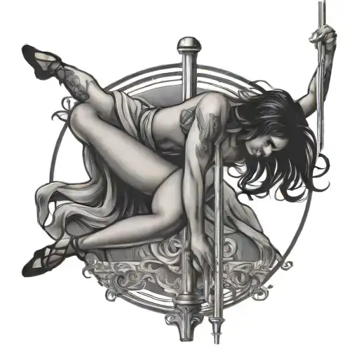 Female Stripper Pole Dancer