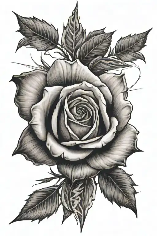 Rose Turning Into A Arrow Pointing