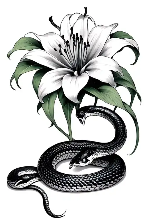 Spider Lilly And Snake