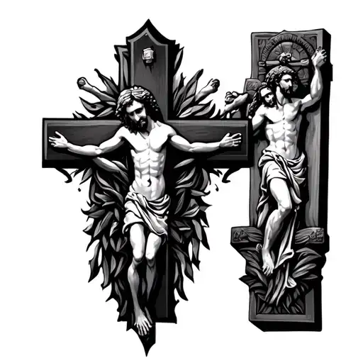 Jesus Cross With God