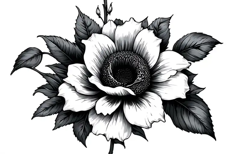 Tiger Lily Rose Sunflower