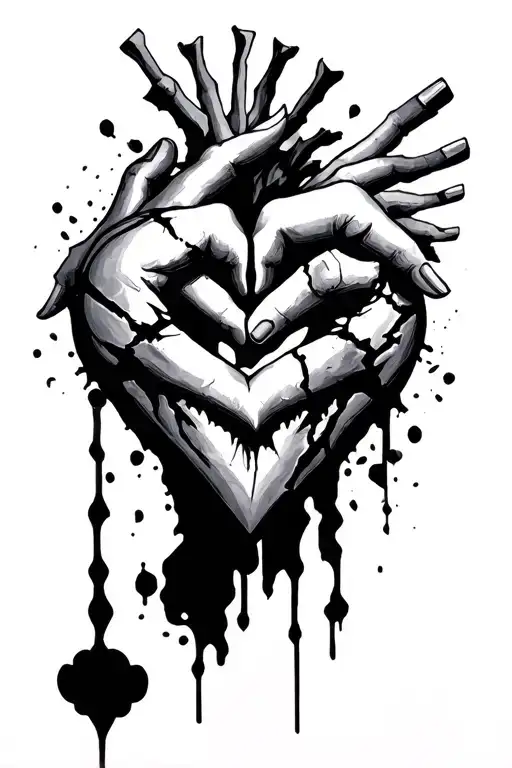 My Broken Hearted Figure With A Dark