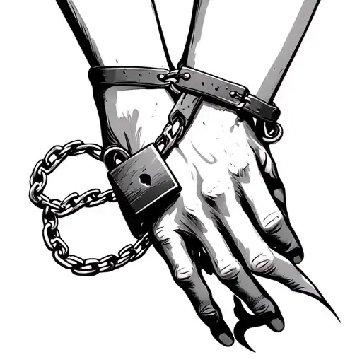 Broken Wrist Chain With Lock