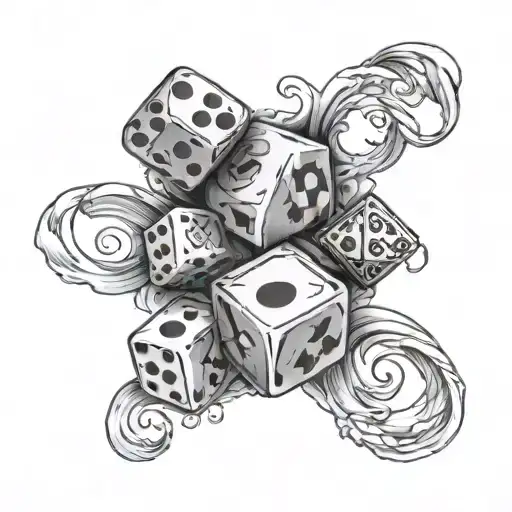 Dice And Infinity Sign Inside With Mom