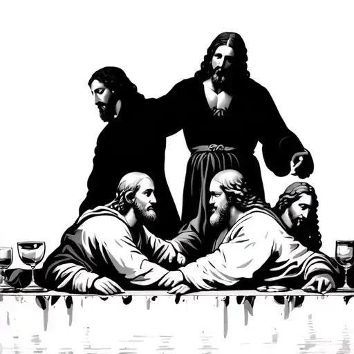 The Last Supper With Jesus And Black Apostles