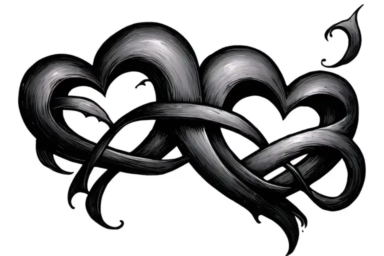 2 Hearts Intertwined Thru The Infinity Symbol Incorporated