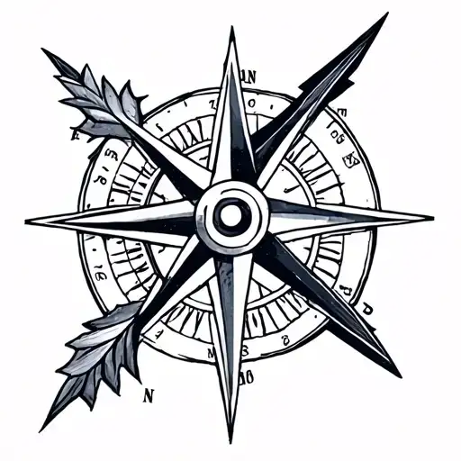 Compass Arrow Semicolon