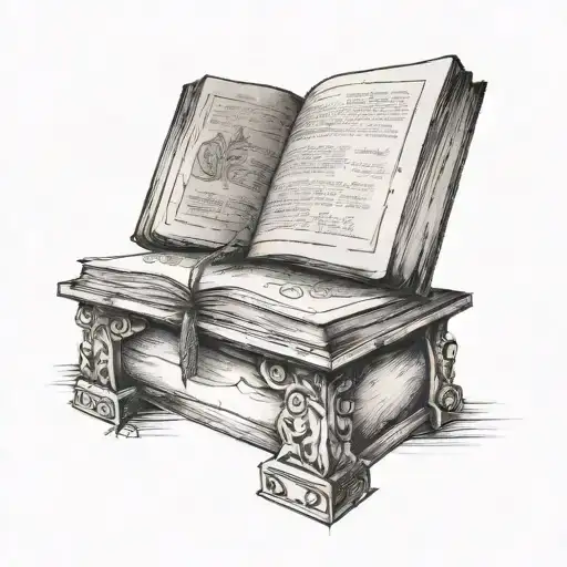 A Closed Book On A Double Bench