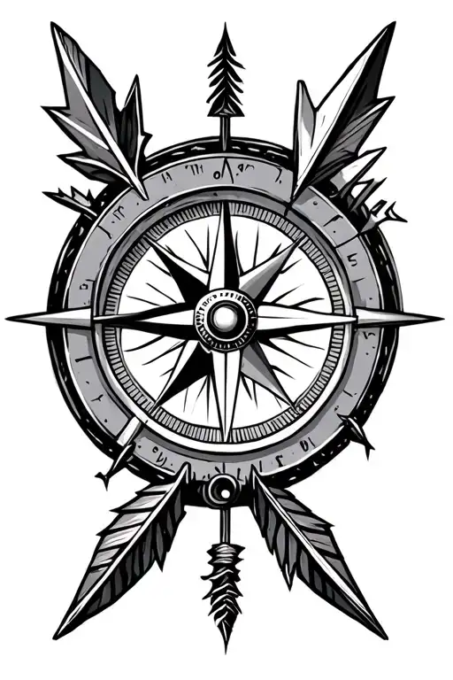Compass And Broken Arrows