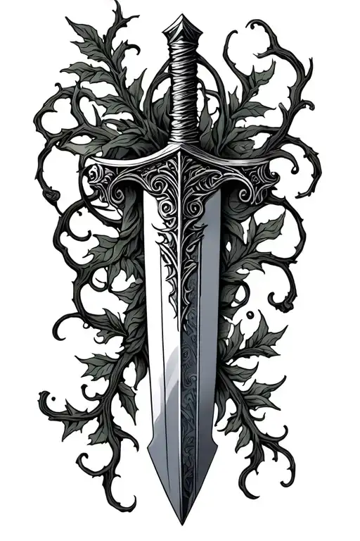 Dagger With Vines