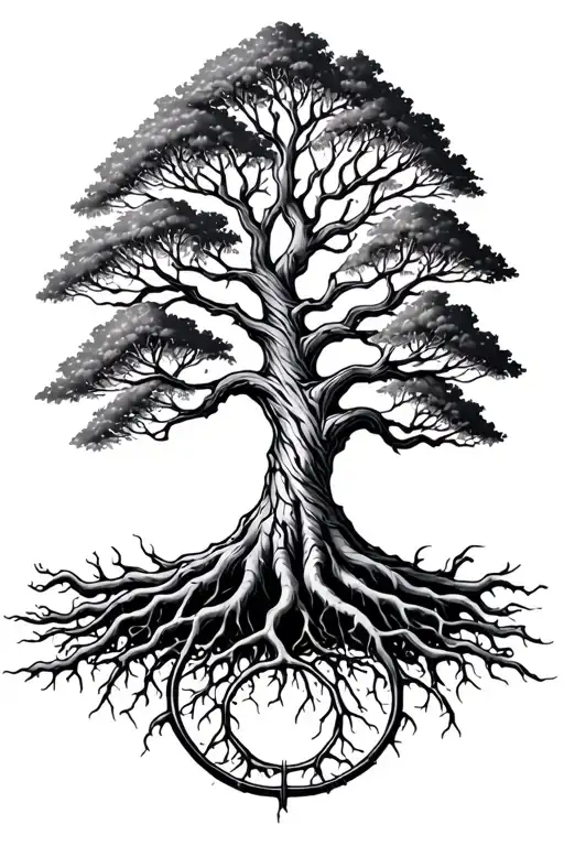 Tree Of Life With Roots