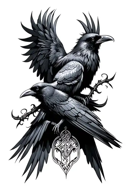 Odin's Ravens Nordic Hug's Munin