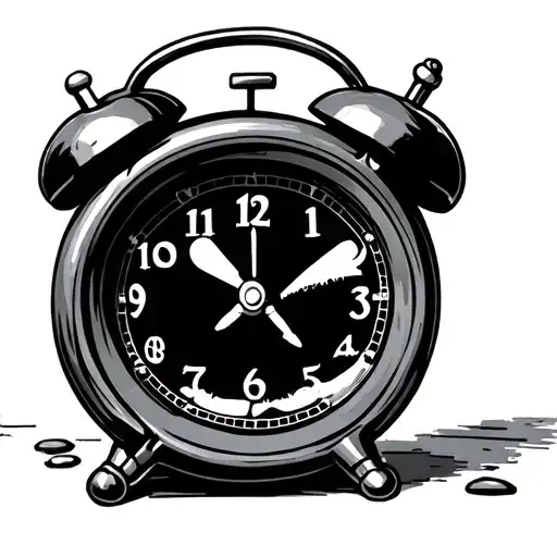 Alarm Clock With Eyesand Mount