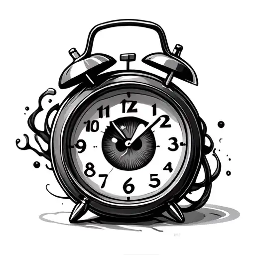 Electric Alarm Clock With Eyes