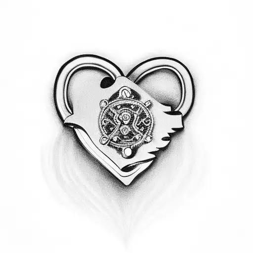 Heart Pistol Rosary Beads