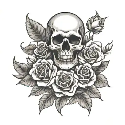 Skull And Roses