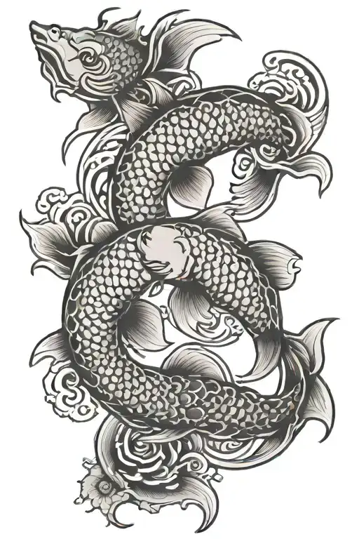 Koi Fish Yin Yang