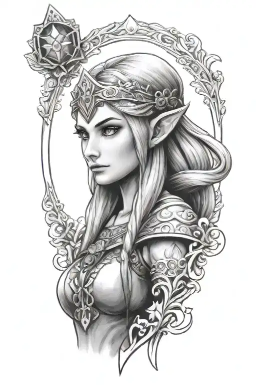 Realistic Portrait Of Princess Zelda