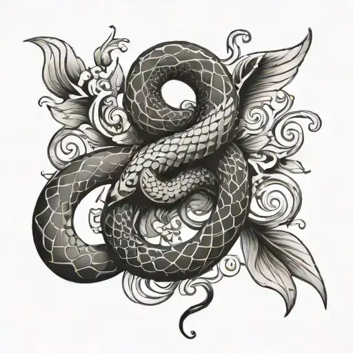 Serpent And Dove Intertwined