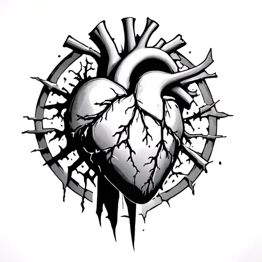 Tearing The Human Heart Into Fragments Inside The Circle