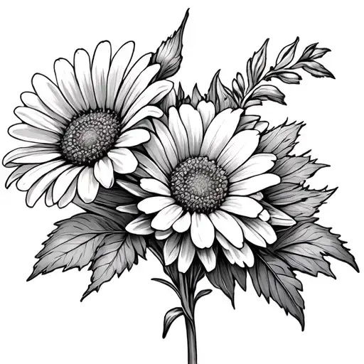 Daisy And Sweet Pea Larkspur Chrysanthe Mum