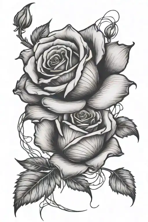 Depression Rose Intertwined