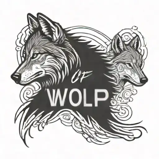 Wolf With The Word Sp Around It