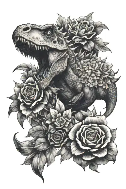 Dinosaur Flowers Surrounding