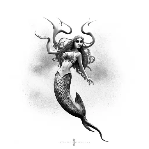 Mermaid Sinister Fear Full Body