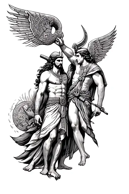 Greek Gods With Viking Gods And Egyptian Gods