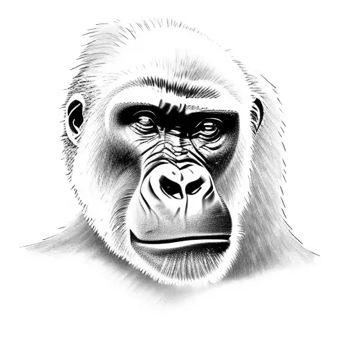 Real Gorilla With Secondary Ship Elements And Mechanical Engineering