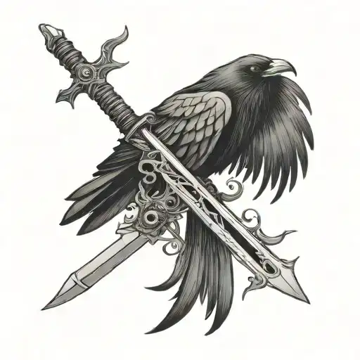 Raven Sword Surrounded