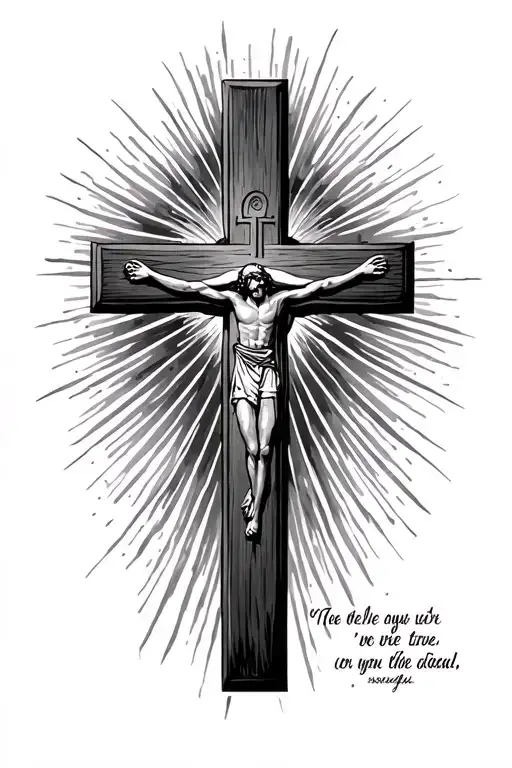 Christian Cross With Bible Verse