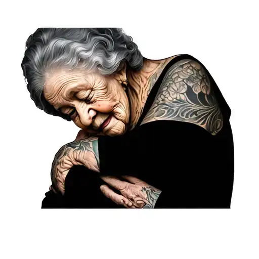 Grandma Figure Hugging