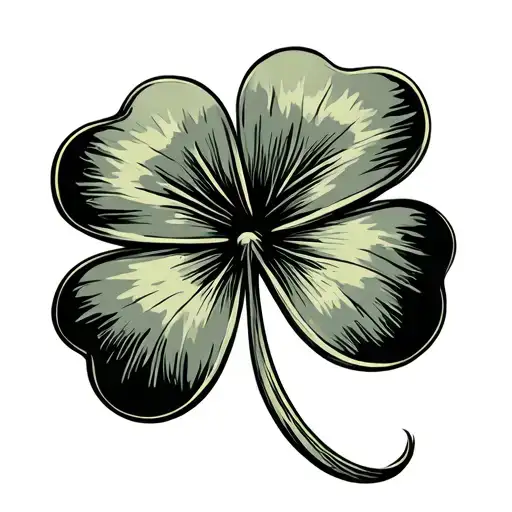Retro 4 Leaf Clover