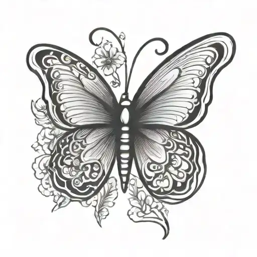 Four Leaf Clover Down Syndrome Butterfly