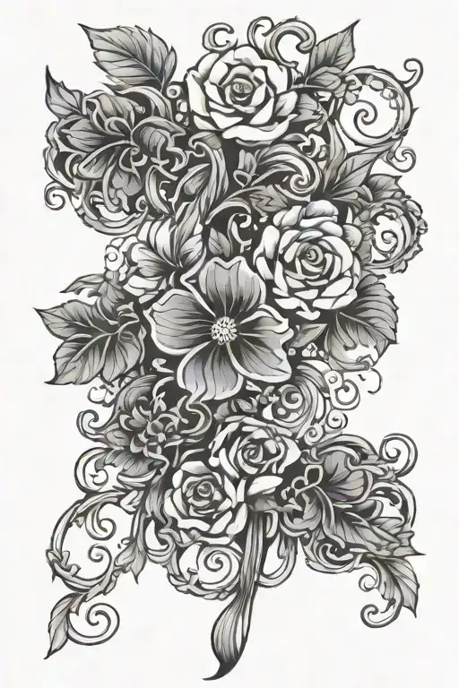 Floral And Vine Wrapping