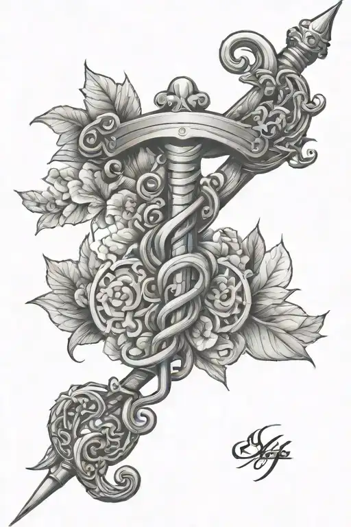 Caduceus Staff Symbol