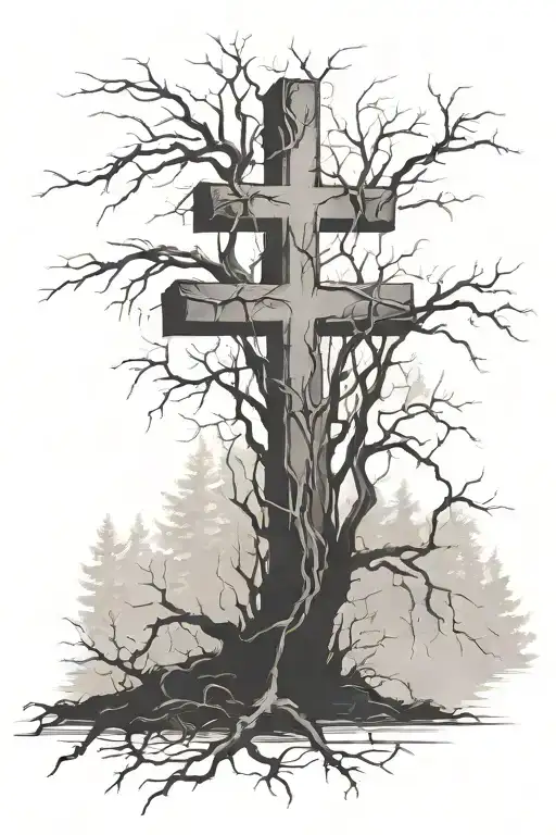 A Hidden Cross Among The Trees