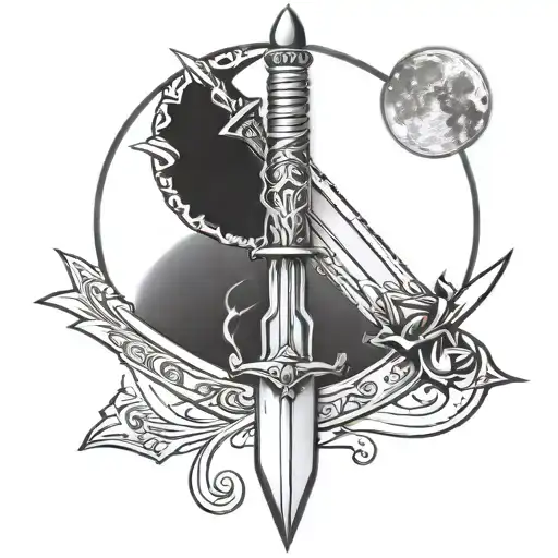 Sword And Moon Phase