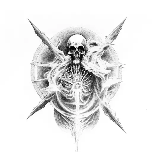 Human Torn Between Heaven And Hell