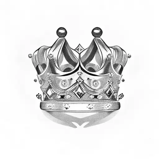 One Hand Holding A Crown And Other Hand Is Chained