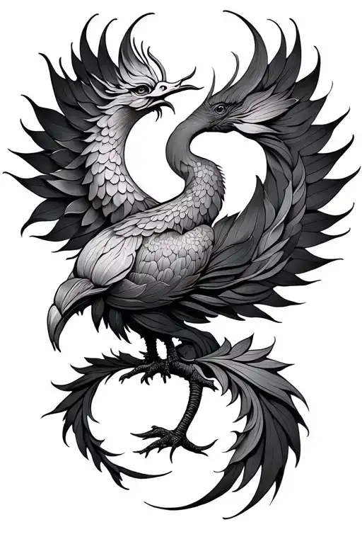 Mandala Lotus Phoenix Rising