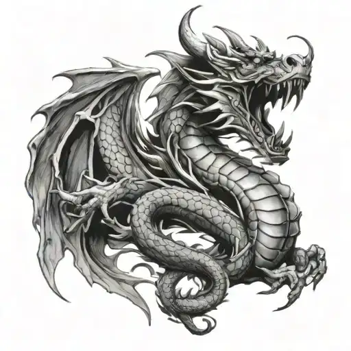 The Dragon Is Gentle And Airy On The Chest