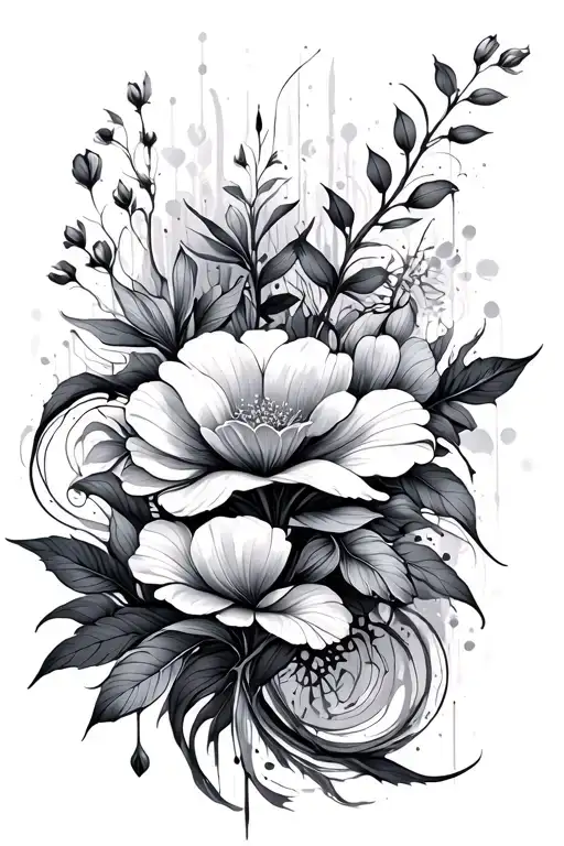 Abstract Botanical Flow