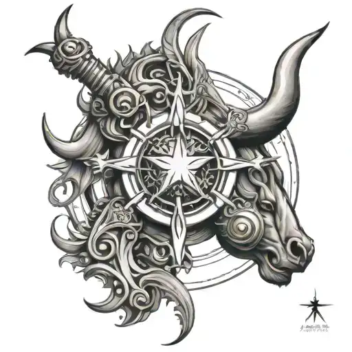Biomechanical Sagittarius Taurus Libra Zodiac Sign