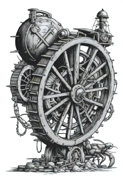 4 Star 1 Moon Roman Numerals Lobster Train Wagon Wheel Character