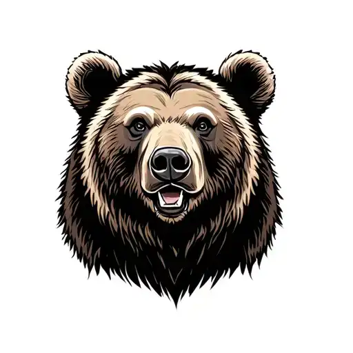 Grizzly Bear Head