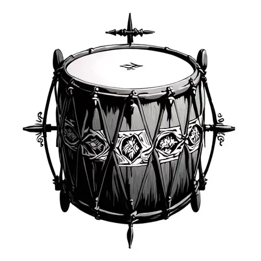 Nordic Style Drum Vegvisir With