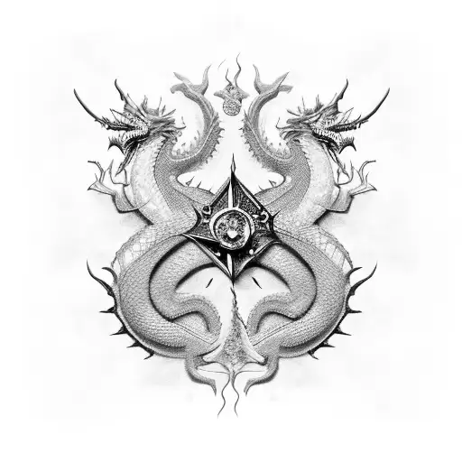 Chandelier And Dragon